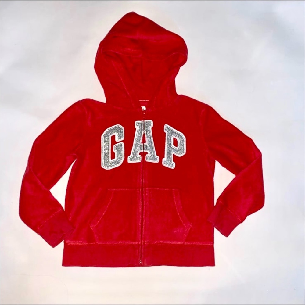 GAP Kids Bright Red Zip-Up Hoodie